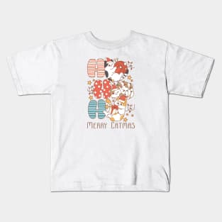 Ho Ho Ho Merry Catmas Kids T-Shirt